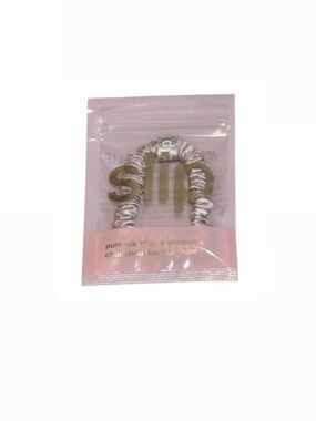 SILK SCRUNCHIE - Light Pink Satin Hair Tie